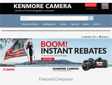 Tablet Screenshot of kenmorecamera.com